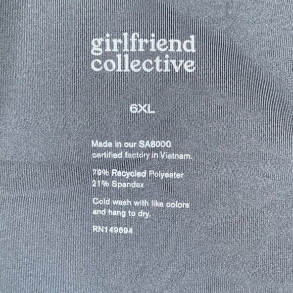 NWT 6XL Girlfriend Collective Midnight Blue Scoop Back Unitard 28.5" Inseam - Picture 9 of 11